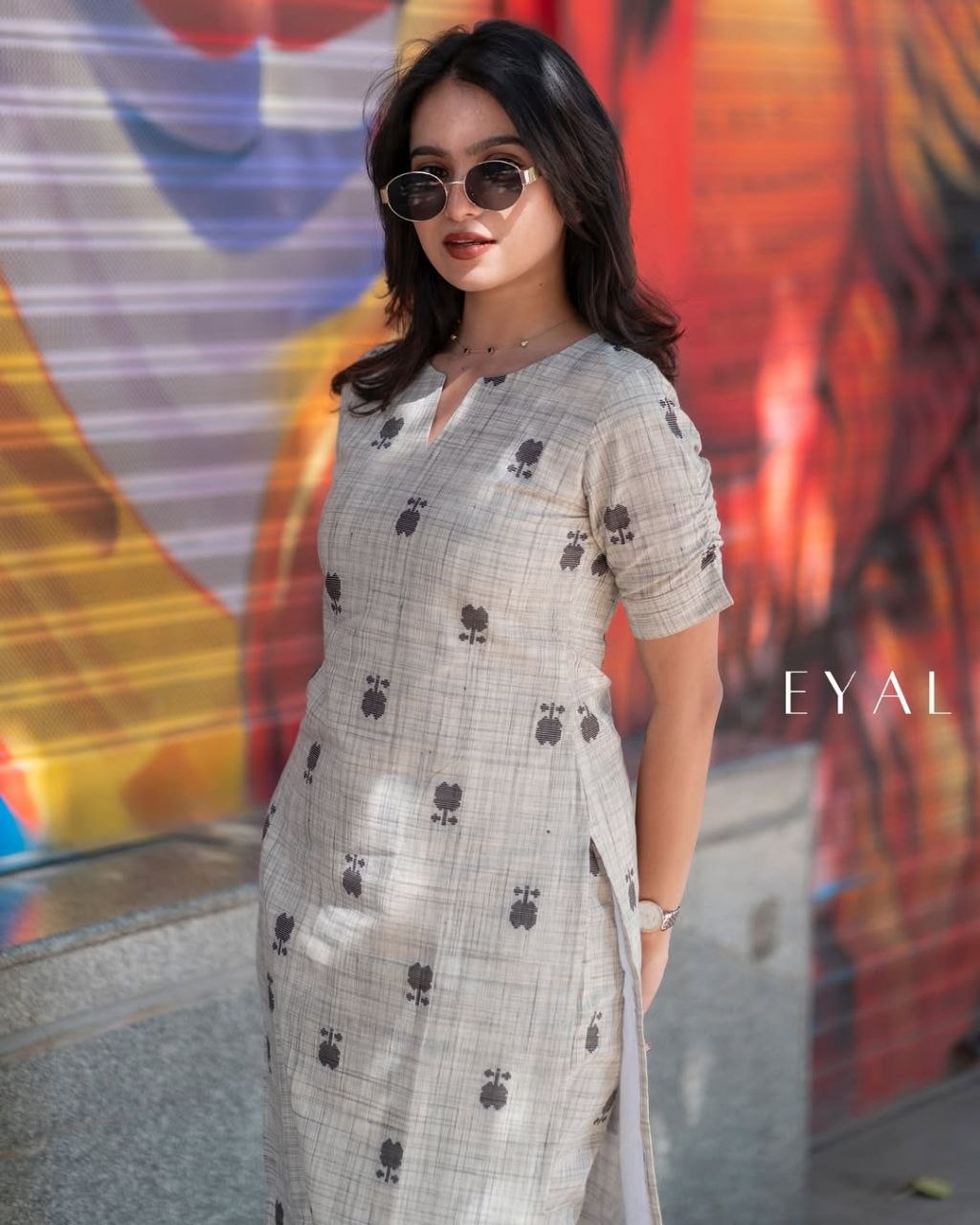 Premium Linen Cotton Printed Kurti & Pant Set